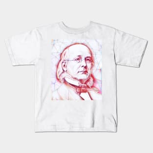 Horace Greeley Portrait | Horace Greeley Artwork Kids T-Shirt